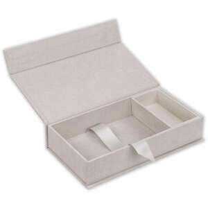 ZEP USB Photo Box Lodi Beige Linen 23x12,5x5 cm senza...