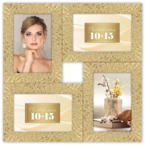 ZEP Orion portafoto collage oro 4 immagini in formato...