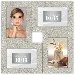 ZEP Orion cornice per foto collage argento 4 immagini in...