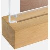 ZEP Cornice acrilica con base in legno Luce LED New York N 10x15 cm Cornice magnetica