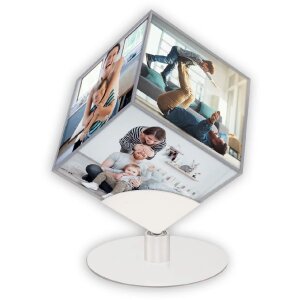 ZEP Cubo acrilico a 6 facce Steven 8,5x8,5 cm con base...