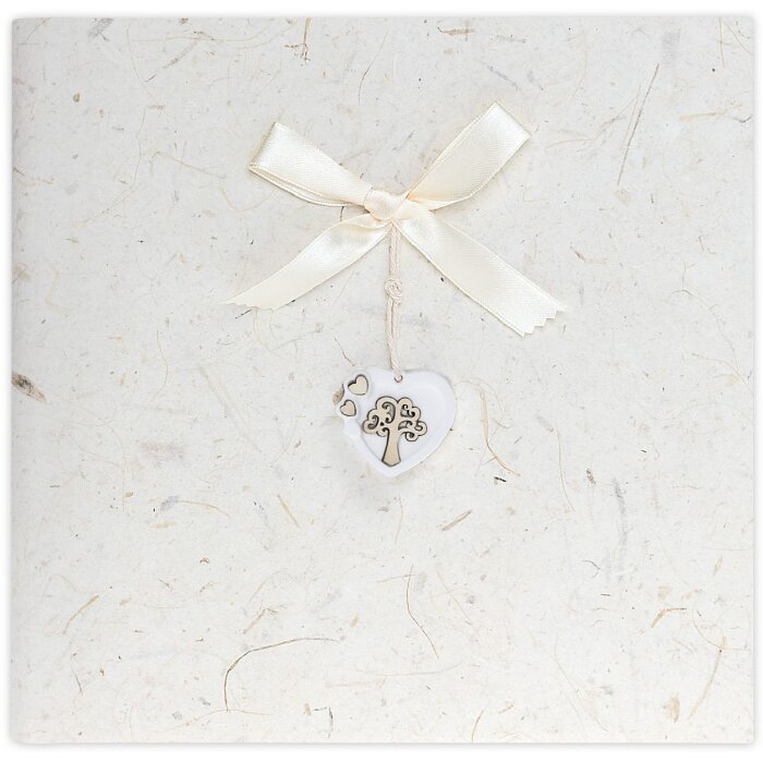 ZEP Album fotografico Symphony 5 Carta di riso Cuore Decor Bianco 23x23cm
