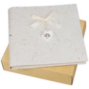 ZEP Album fotografico Symphony 5 Carta di riso Cuore Decor Bianco 23x23cm