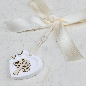ZEP Album fotografico Symphony 5 Carta di riso Cuore Decor Bianco 23x23cm