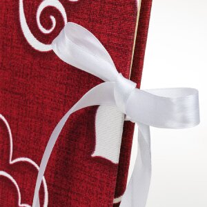 Album fotografico ZEP Symphony 6 copertina in tessuto rosso 23x23 cm 28 pagine nastro di raso