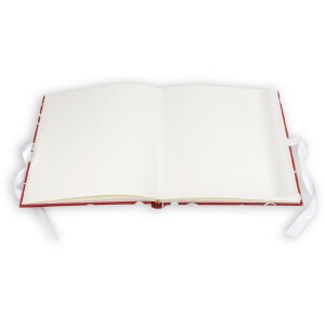 Album fotografico ZEP Symphony 6 copertina in tessuto rosso 23x23 cm 28 pagine nastro di raso