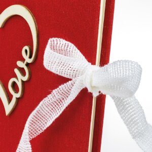 ZEP album fotografico Symphony 7 tessuto rosso cuore damore 23x23cm 28 pagine con scatola regalo