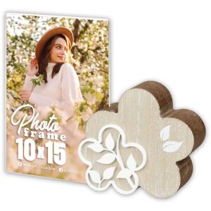ZEP cornice in acrilico e legno Flora 10x15 cm