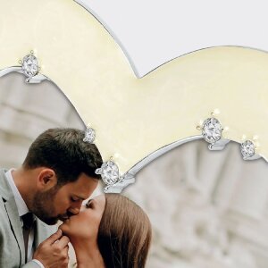 ZEP cornice in metallo Debussy 14x16 cm a forma di cuore...