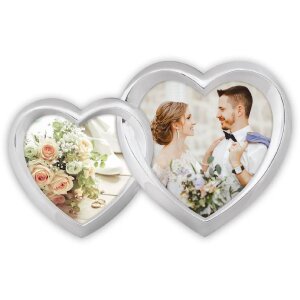 ZEP cornice doppia in metallo Ravel per 2 foto 8x8 e...