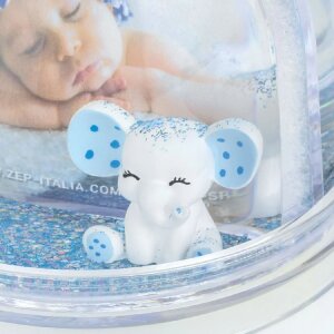 Palla fotografica in plastica ZEP blu baby 6,5x6,2 cm