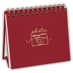 Album a spirale Oliver Rosso 13x19 cm, 20 pagine, inserti...