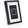 ZEP Cornice in legno Malmo Black 30x30 cm con passe-partout 20x20 cm