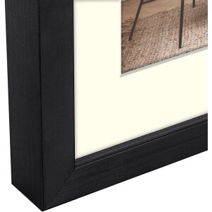 ZEP Cornice in legno Malmo Black 10x15 cm con passe-partout 7x10 cm