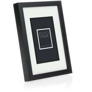 ZEP Cornice in legno Malmo Black 10x15 cm con passe-partout 7x10 cm