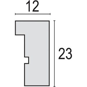 ZEP Cornice in legno Malmo Black 10x15 cm con passe-partout 7x10 cm