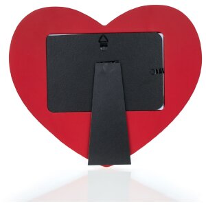 ZEP Cornice per ritratti Iris 10x15 cm Portafoto in legno a forma di cuore rosso