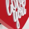 ZEP Cornice per ritratti Iris 10x15 cm Portafoto in legno a forma di cuore rosso