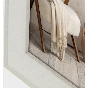 Cornice ZEP Colmar White 15x20 cm effetto legno con supporto