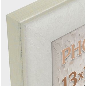Cornice ZEP Colmar White 15x20 cm effetto legno con supporto