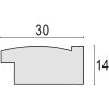 Cornice ZEP Colmar Grey 15x20 cm in polistirolo effetto legno con supporto