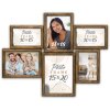 ZEP gallery frame Amiens cornice da parete per 6 foto marrone 54x42 cm