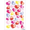 etichette decorative herma magic dot hearts, foil 1 foglio