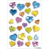 Adesivi HERMA etichette decorative Cuori MAGICI colorati Pietra 1 foglio