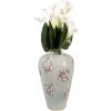 Clayre & Eef 6CE1970L Vaso in stile country in ceramica grigia Ø 24x40 cm