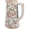 Caraffa decorativa Clayre & Eef Caraffa in stile country Grigio Rosa 16x11x20 cm