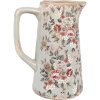 Caraffa decorativa Clayre & Eef Caraffa in stile country Grigio Rosa 16x11x20 cm