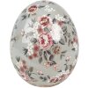 Uovo decorativo Clayre & Eef 6CE1972M Ceramica Grigio Rosa Ø 10x12 cm Stile Country
