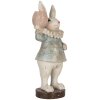 Clayre & Eef Coniglio decorativo in stile country Beige Blu 11x10x28 cm in poliresina