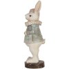 Clayre & Eef Coniglio decorativo in stile country Beige Blu 11x10x28 cm in poliresina