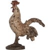 Clayre & Eef 6PR5481 Gallo decorativo Beige Brown 26x13x33 cm Poliresina