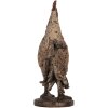 Clayre & Eef 6PR5481 Gallo decorativo Beige Brown 26x13x33 cm Poliresina