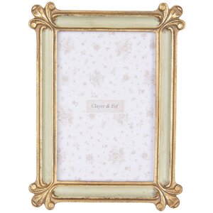 Clayre & Eef 2F1202 Portafoto Oro Verde Barocco...