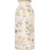 Vaso in ceramica Clayre & Eef Ø 8x20 cm Beige Rosa Stile Country Vintage