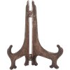 Piatto decorativo Clayre & Eef in ceramica beige rosa 25x18 cm stile vintage