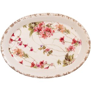 Piatto decorativo Clayre & Eef 6CE2028 Ceramica Beige...