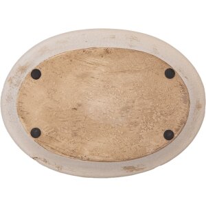 Piatto decorativo Clayre & Eef 6CE2028 Ceramica Beige...