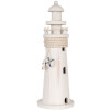 Clayre & Eef 6H2409 Faro decorativo bianco Ø 10x30 cm Stile country