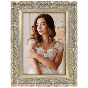 Cornice in poliresina ZEP Valbonne grigio oro 10x15 13x18...