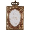 Clayre & Eef Portafoto 2F1245 Cornice barocca Corona 10x15 cm Oro Marrone
