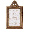 Portafoto Clayre & Eef 2F1246 Oro-Marrone 14x3x24 cm per foto 10x15 cm