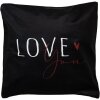 Clayre & Eef BHS24-2 Copricuscino 45x45 cm Design romantico in bianco e nero