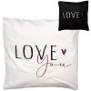 Clayre & Eef BHS24-2 Copricuscino 45x45 cm Design romantico in bianco e nero