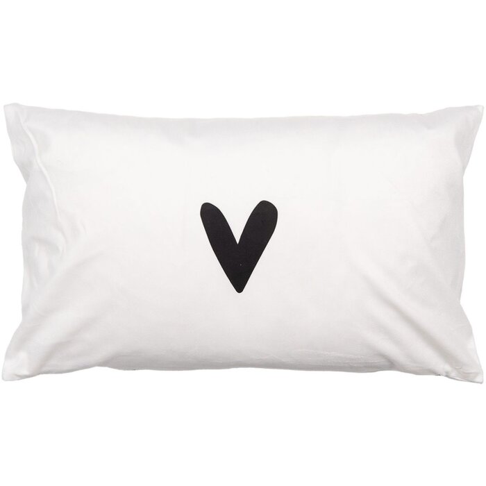 Clayre & Eef BHS36-5 Copricuscino 30x50 cm Bianco Nero
