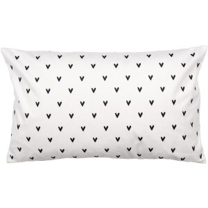 Clayre & Eef BHS36-5 Copricuscino 30x50 cm Bianco Nero