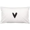 Clayre & Eef BHS36-5 Copricuscino 30x50 cm Bianco Nero